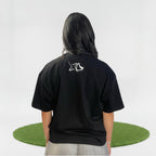 Viper cropped T-Shirt in black