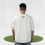 Viper cropped T-Shirt in white