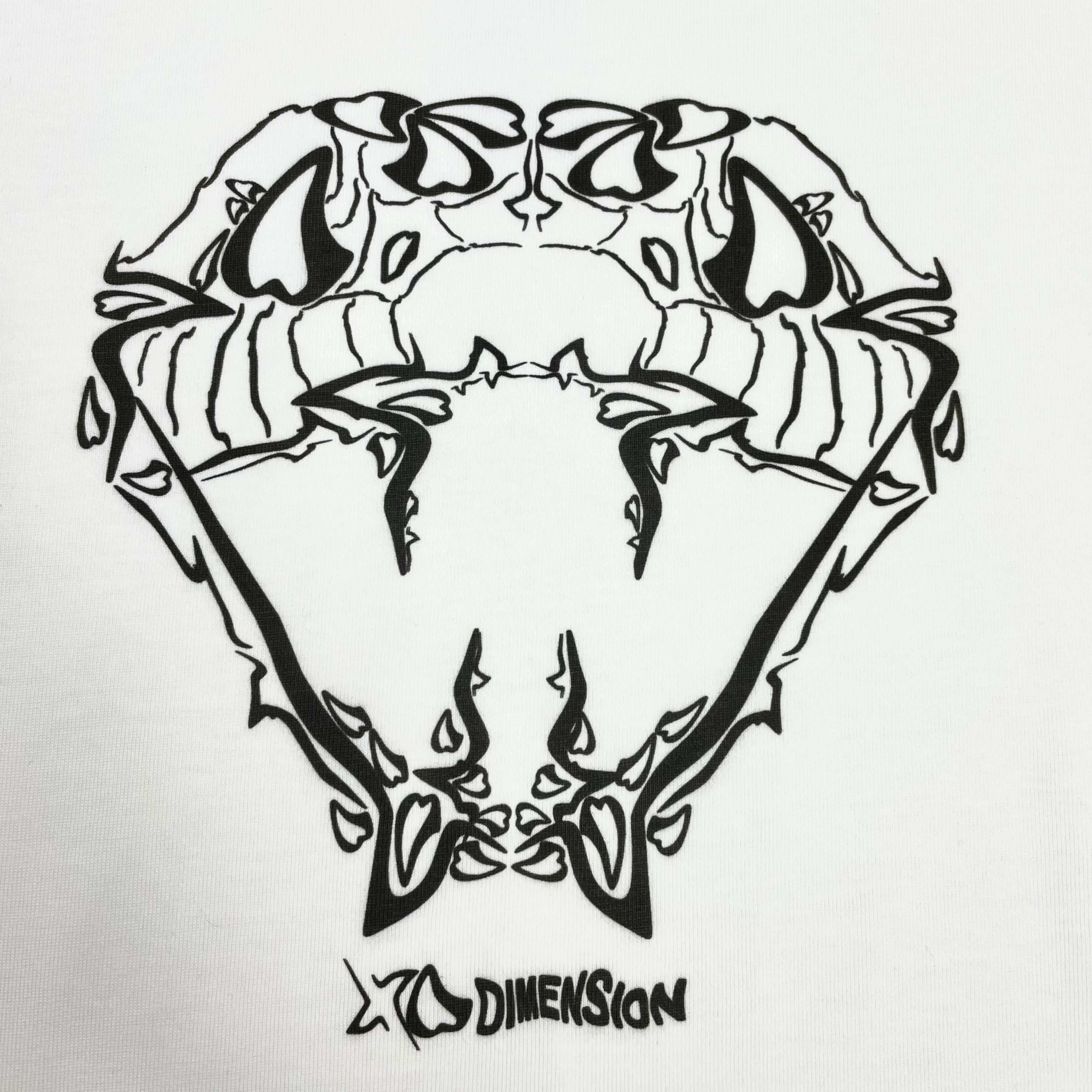 Viper cropped T-Shirt in weiß