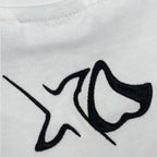 Viper cropped T-Shirt in white