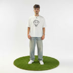 Viper cropped T-Shirt in white