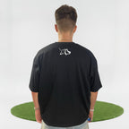 Viper cropped T-Shirt in black