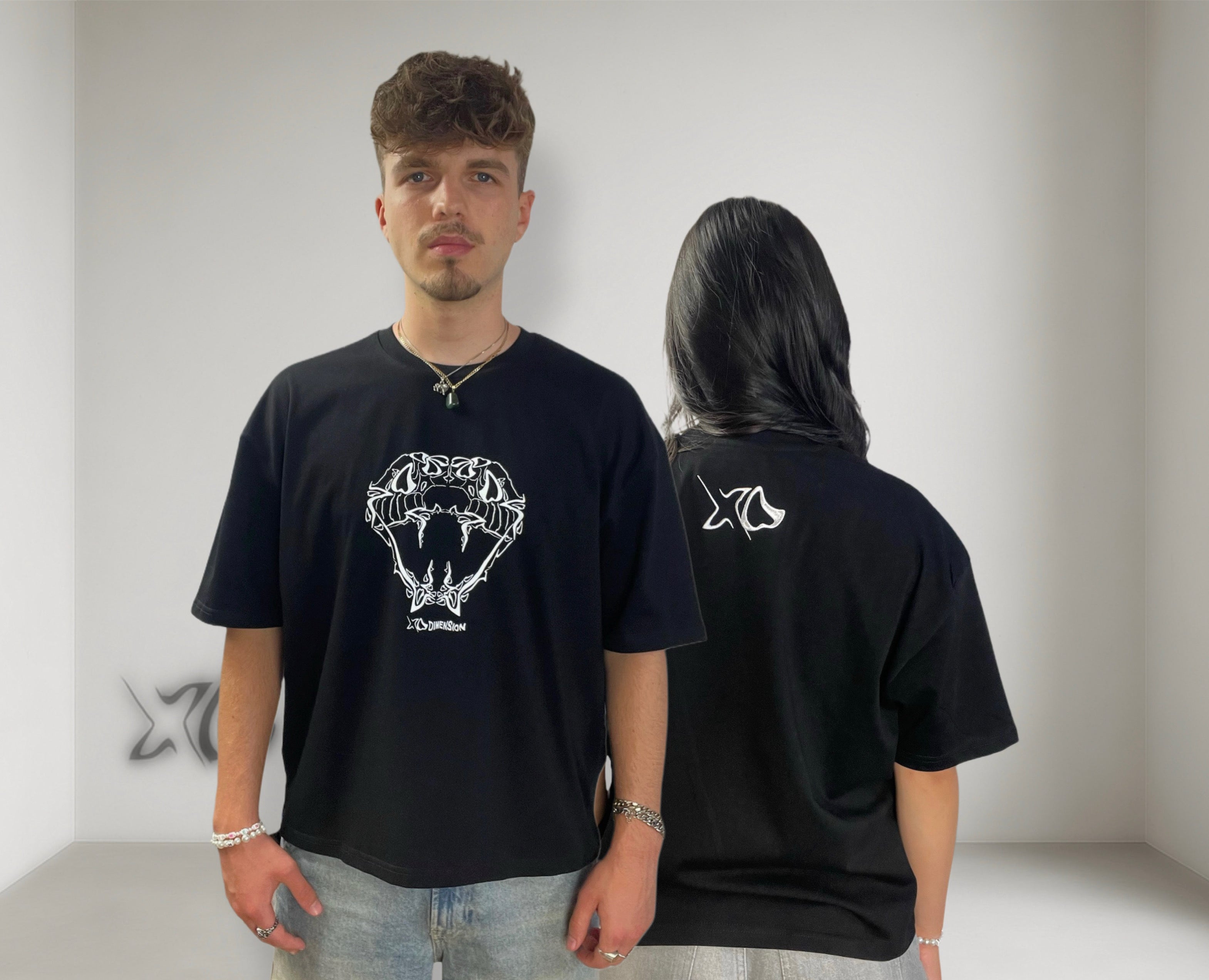 cropped_tshirt_black_oversize_width_cotton_unisex_xodimension